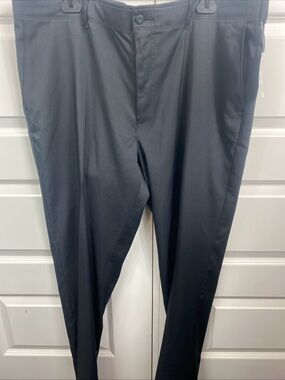 Pro Tour Golf Pants Size 40X32 Comfort Stretch Tech Motion Play 360 Black